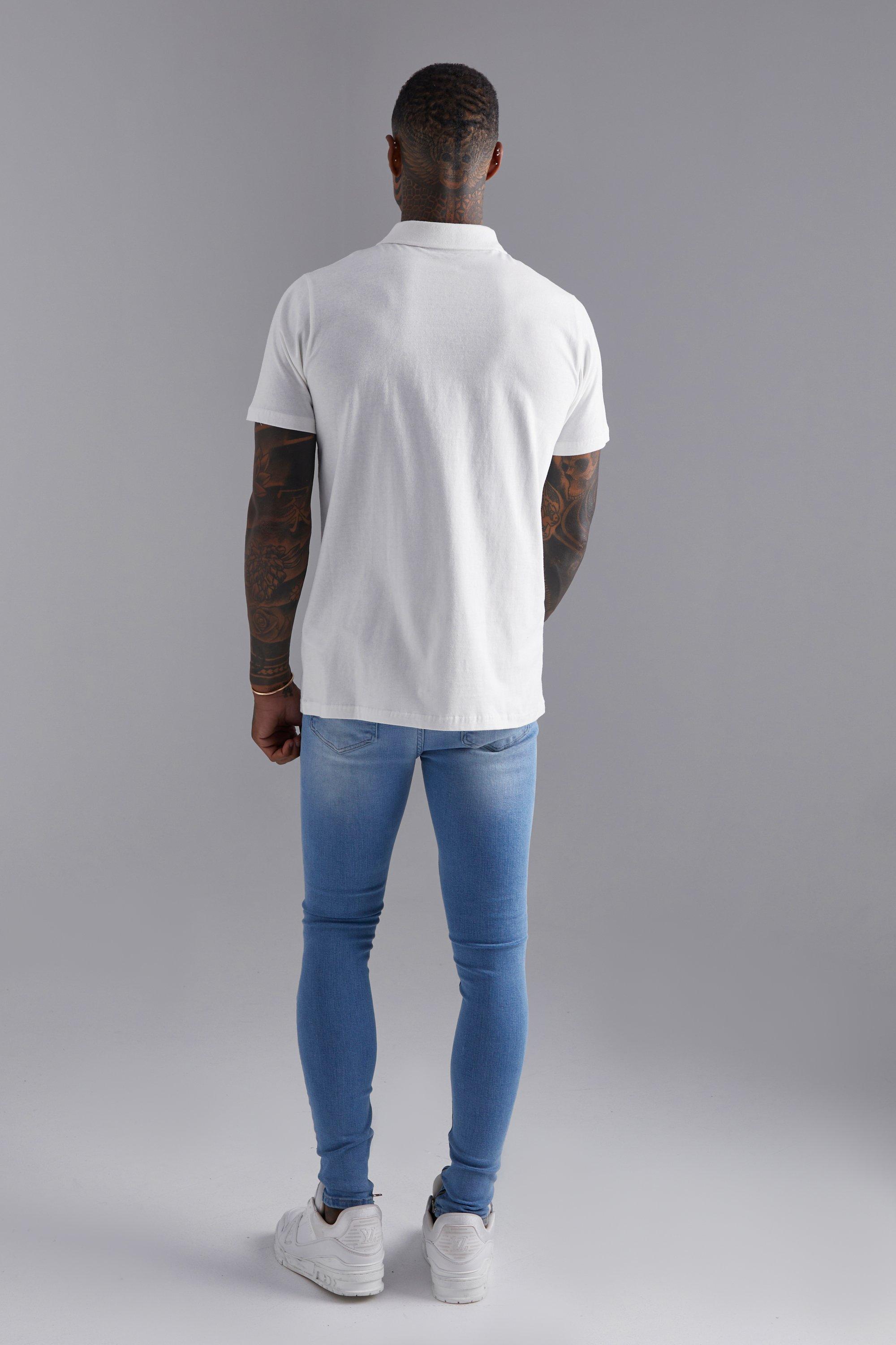 Cuffed skinny best sale jeans mens